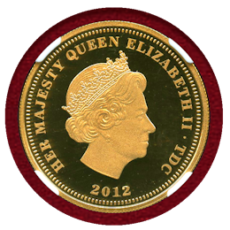 トリスタンダクーニャ 2012年 2ポンド 金貨 ウナとライオン NGC PF69UC