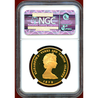 英領 タークスカイコス 1979年 100クラウン 金貨 NGC PF69UC