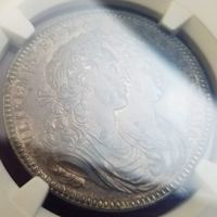 イギリス 1689年 銀メダル ウィリアム&メアリー戴冠記念 NGC MS62