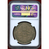 イギリス 1847年 銀貨 ゴシッククラウン ヴィクトリア UNDECIMO NGC PF58