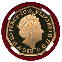 【SOLD】イギリス 2019年 50ペンス金貨 Wallace&Gromit30周年 PF70UC