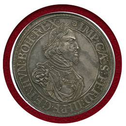 ドイツ アウグスブルク 1642年 ターラー 銀貨 都市景観 NGC MS64