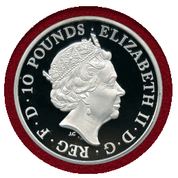 イギリス 2017年 ￡10(10オンス) 銀貨 PROOF クイーンズビースト ユニコーン