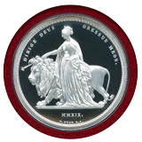 【SOLD】イギリス 2019年 5ポンド(2オンス)  ウナ&ライオン プルーフ銀貨