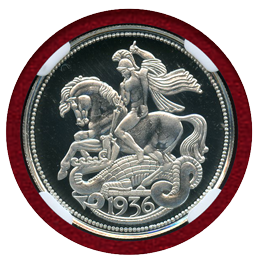 イギリス 1936年(1984年) ソブリン ファンタジー銀貨 エドワード8世 NGC PF69UC