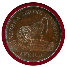 シエラレオネ 1791年 1セント 銅貨 ライオン NGC PF64BN