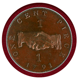 シエラレオネ 1791年 1セント 銅貨 ライオン NGC PF64BN