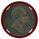 イギリス 1831年 クラウン 銀貨 ウィリアム4世 "W.W." NGC PF63