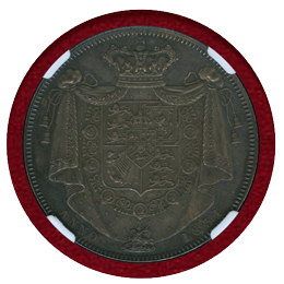 イギリス 1831年 クラウン 銀貨 ウィリアム4世 "W.W." NGC PF63