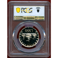 【SOLD】イタリア 1985R 500リレ 銀貨 コロンブスの船 PCGS PR68DCAM