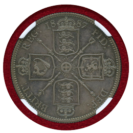 【SOLD】イギリス 1887 2シリング 銀貨 ジュビリーヘッド NGC PF65CAMEO