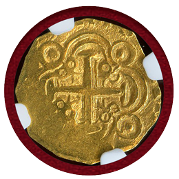 コロンビア (1694-1713) 2エスクード 金貨 スペイン財宝船団 NGC MS62